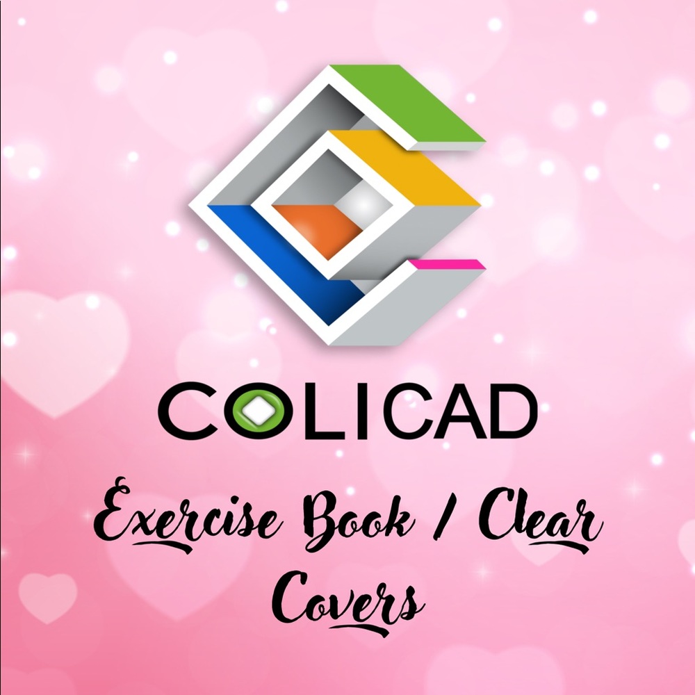 Colicad NWT Exercise Book And Clear Cover for Sheets Or Reports